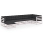 7-tlg. Garten-Lounge-Set mit Kissen Kiefer Massivholz 7-tlg. Garten-Lounge-Set mit Kissen Kiefer Massivholz