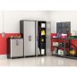 Keter Mehrzweckschrank Gear Schwarz und Grau 182 cm Keter Mehrzweckschrank Gear Schwarz und Grau 182 cm