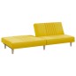 vidaXL Schlafsofa Hellgelb Stoff vidaXL Schlafsofa Hellgelb Stoff