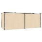 vidaXL Pavillon mit Vorhängen 3 x 6 m Creme Stahl vidaXL Pavillon mit Vorhängen 3 x 6 m Creme Stahl