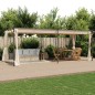 vidaXL Pavillon mit Vorhängen 3 x 6 m Creme Stahl vidaXL Pavillon mit Vorhängen 3 x 6 m Creme Stahl