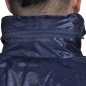 Blaue Regenbekleidung für Männer 2-teilig mit Kapuze Größe XXL Blaue Regenbekleidung für Männer 2-teilig mit Kapuze Größe XXL