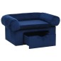 vidaXL Hundesofa mit Schublade Blau 75x50x38 cm Plüsch vidaXL Hundesofa mit Schublade Blau 75x50x38 cm Plüsch