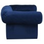 vidaXL Hundesofa mit Schublade Blau 75x50x38 cm Plüsch vidaXL Hundesofa mit Schublade Blau 75x50x38 cm Plüsch