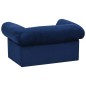 vidaXL Hundesofa mit Schublade Blau 75x50x38 cm Plüsch vidaXL Hundesofa mit Schublade Blau 75x50x38 cm Plüsch