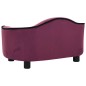 vidaXL Hundesofa Burgunderrot 67x47x36 cm Plüsch vidaXL Hundesofa Burgunderrot 67x47x36 cm Plüsch