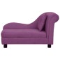 vidaXL Hundesofa mit Kissen Burgunderrot 83x44x44 cm Plüsch vidaXL Hundesofa mit Kissen Burgunderrot 83x44x44 cm Plüsch