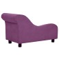 vidaXL Hundesofa mit Kissen Burgunderrot 83x44x44 cm Plüsch vidaXL Hundesofa mit Kissen Burgunderrot 83x44x44 cm Plüsch