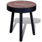 vidaXL Beistelltisch Rund Altholz Teak vidaXL Beistelltisch Rund Altholz Teak
