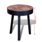 vidaXL Beistelltisch Rund Altholz Teak vidaXL Beistelltisch Rund Altholz Teak