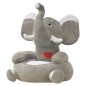 vidaXL Plüsch-Kindersessel Elefant Grau vidaXL Plüsch-Kindersessel Elefant Grau