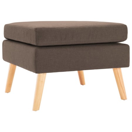 vidaXL Fußhocker Braun Stoff 