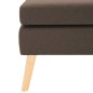vidaXL Fußhocker Braun Stoff vidaXL Fußhocker Braun Stoff