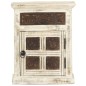 vidaXL Nachttisch Weiß 40×30×50 cm Mango Massivholz vidaXL Nachttisch Weiß 40×30×50 cm Mango Massivholz