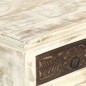 vidaXL Nachttisch Weiß 40×30×50 cm Mango Massivholz vidaXL Nachttisch Weiß 40×30×50 cm Mango Massivholz