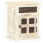 vidaXL Nachttisch Weiß 40×30×50 cm Mango Massivholz vidaXL Nachttisch Weiß 40×30×50 cm Mango Massivholz
