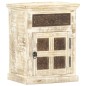 vidaXL Nachttisch Weiß 40×30×50 cm Mango Massivholz vidaXL Nachttisch Weiß 40×30×50 cm Mango Massivholz