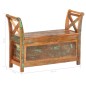 vidaXL Flurbank 103x33x72 cm Altholz Massiv vidaXL Flurbank 103x33x72 cm Altholz Massiv
