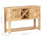 vidaXL Sideboard 120x30x76 cm Raues Mangoholz vidaXL Sideboard 120x30x76 cm Raues Mangoholz