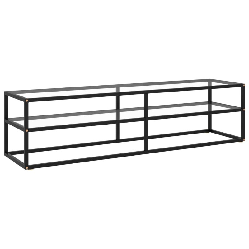 vidaXL TV-Schrank Schwarz mit Hartglas 160x40x40 cm vidaXL TV-Schrank Schwarz mit Hartglas 160x40x40 cm