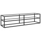 vidaXL TV-Schrank Schwarz mit Hartglas 160x40x40 cm vidaXL TV-Schrank Schwarz mit Hartglas 160x40x40 cm
