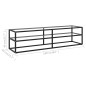vidaXL TV-Schrank Schwarz mit Hartglas 160x40x40 cm vidaXL TV-Schrank Schwarz mit Hartglas 160x40x40 cm