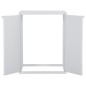vidaXL Waschmaschinenschrank Weiß 68,5x64,5x88 cm PVC vidaXL Waschmaschinenschrank Weiß 68,5x64,5x88 cm PVC
