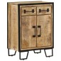 vidaXL Sideboard mit 2 Schubladen 53x31x72 cm Massivholz Mango & Eisen vidaXL Sideboard mit 2 Schubladen 53x31x72 cm Massivholz Mango & Eisen