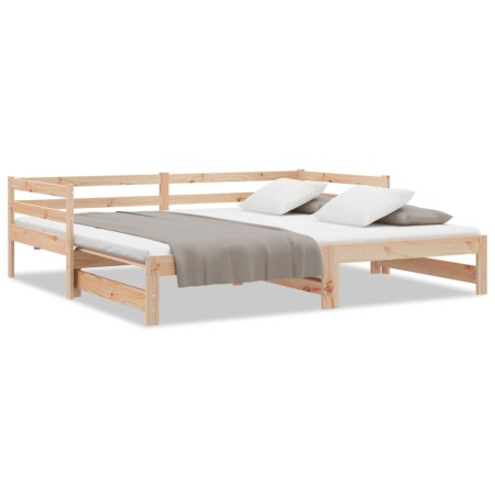 vidaXL Ausziehbares Tagesbett ohne Matratze 80x200 cm