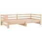 vidaXL Ausziehbares Tagesbett ohne Matratze 80x200 cm vidaXL Ausziehbares Tagesbett ohne Matratze 80x200 cm