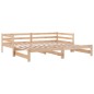 vidaXL Ausziehbares Tagesbett ohne Matratze 80x200 cm vidaXL Ausziehbares Tagesbett ohne Matratze 80x200 cm
