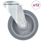 vidaXL 12 Stk. Lenkrollen mit Bolzenloch 100 mm vidaXL 12 Stk. Lenkrollen mit Bolzenloch 100 mm