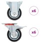 vidaXL 12 Stk. Rollen 75 mm vidaXL 12 Stk. Rollen 75 mm