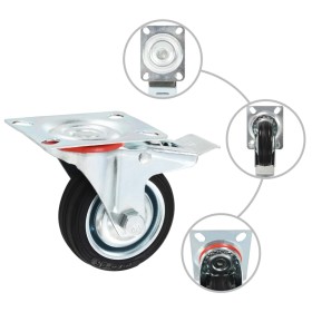vidaXL 12 Stk. Rollen 75 mm