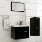 vidaXL Badmöbel-Set Schwarz Holzwerkstoff vidaXL Badmöbel-Set Schwarz Holzwerkstoff