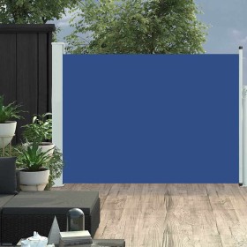 vidaXL Ausziehbare Seitenmarkise 120×500 cm Blau