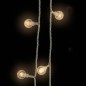 vidaXL Lichterkette Kugeln 20 m 200 LED Warmweiß 8 Funktionen vidaXL Lichterkette Kugeln 20 m 200 LED Warmweiß 8 Funktionen