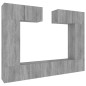 vidaXL 6-tlg. TV-Schrank-Set Grau Sonoma Holzwerkstoff vidaXL 6-tlg. TV-Schrank-Set Grau Sonoma Holzwerkstoff