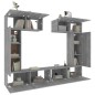 vidaXL 6-tlg. TV-Schrank-Set Grau Sonoma Holzwerkstoff vidaXL 6-tlg. TV-Schrank-Set Grau Sonoma Holzwerkstoff