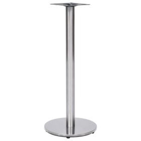 vidaXL Bistrotisch-Gestell Silbern Ø45x107 cm Edelstahl