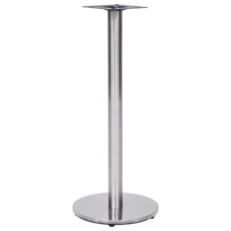 vidaXL Bistrotisch-Gestell Silbern Ø45x107 cm Edelstahl