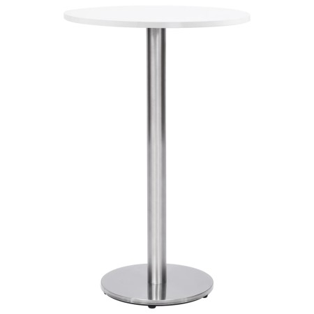 vidaXL Bistrotisch-Gestell Silbern Ø45x107 cm Edelstahl