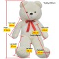 vidaXL Teddybär Kuscheltier Plüsch Weiß 170 cm vidaXL Teddybär Kuscheltier Plüsch Weiß 170 cm