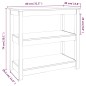 vidaXL Konsolentisch 80x40x74 cm Massivholz Kiefer vidaXL Konsolentisch 80x40x74 cm Massivholz Kiefer