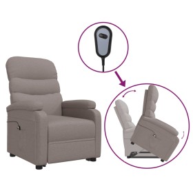 vidaXL Aufstehsessel Taupe Stoff