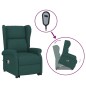 vidaXL Massagesessel mit Aufstehhilfe Dunkelgrün Stoff vidaXL Massagesessel mit Aufstehhilfe Dunkelgrün Stoff