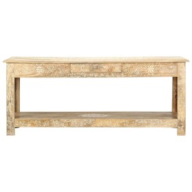 vidaXL Couchtisch 110 x 50 x 45 cm Handgemalt Massivholz Mango