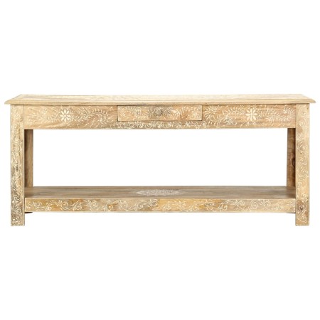 vidaXL Couchtisch 110 x 50 x 45 cm Handgemalt Massivholz Mango