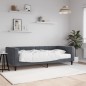 vidaXL Tagesbett mit Matratze Dunkelgrau 90x200 cm Samt vidaXL Tagesbett mit Matratze Dunkelgrau 90x200 cm Samt