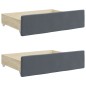 vidaXL Tagesbett Ausziehbar mit Schubladen Dunkelgrau 80x200 cm Samt vidaXL Tagesbett Ausziehbar mit Schubladen Dunkelgrau 80x200 cm Samt